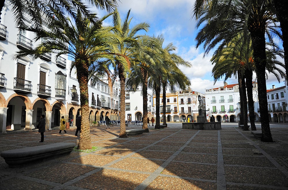 Plaza grande de Zafra en Badajoz